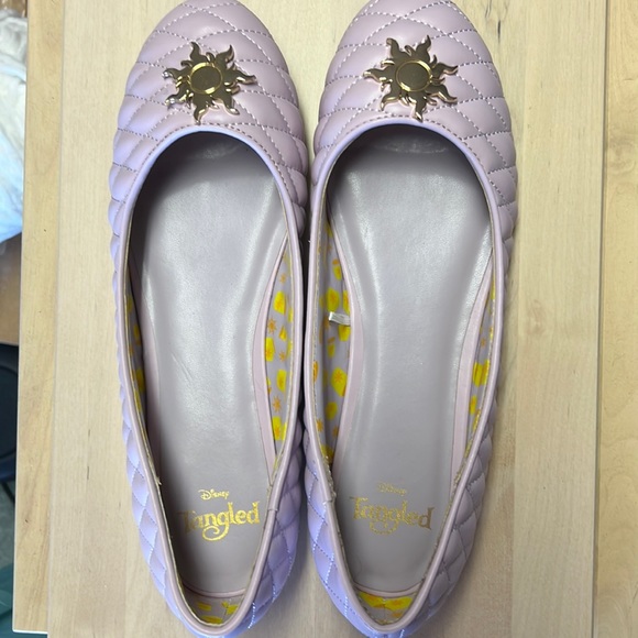 Disney Shoes Disneys Tangled Quilted Ballet Flats Poshmark